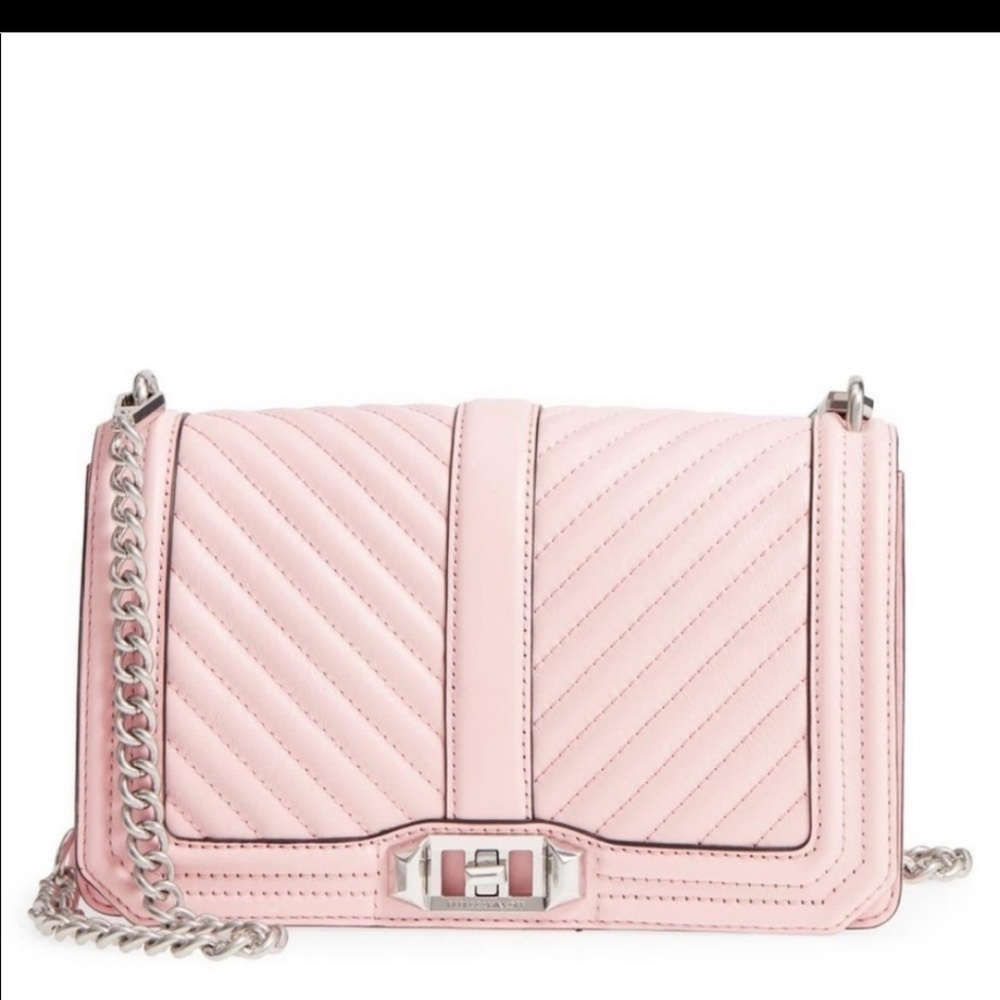 Rebecca Minkoff! Small chevron quilted love cross body
